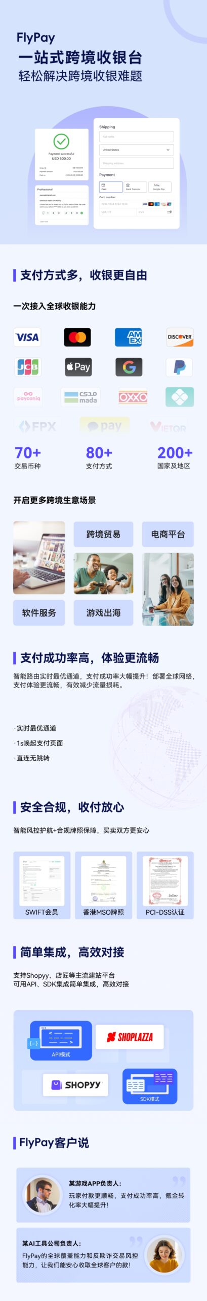 Flypay 一站式跨境收银台FlyPay助力出海企业轻松拓展海外市场 - 飞来汇